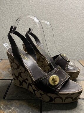 Coach wedge heels